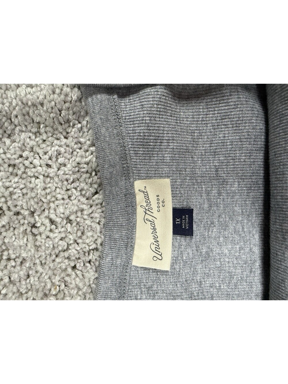 NWT Women's Ribbed Maxi A-Line Dress - Universal Thread™ Heather Gray 1X - Picture 8 of 12